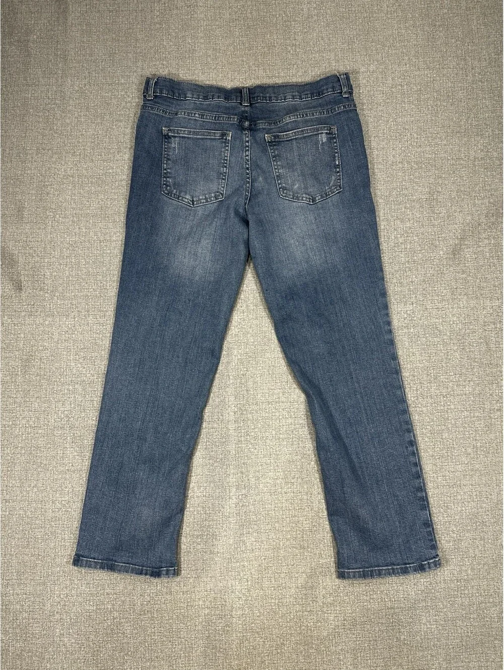 Wonder Nation Boys Jeans Size 30x25.5 Husky Straight Blue Denim Adjustable Waist